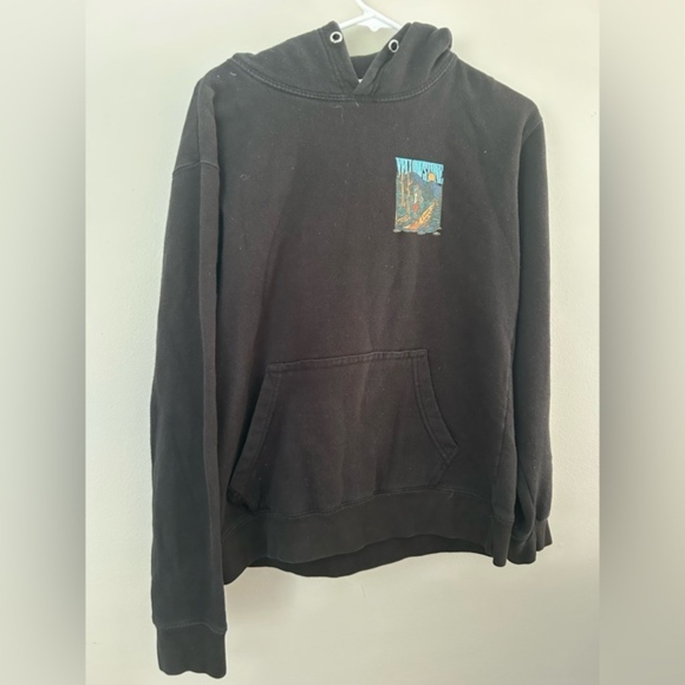 Used Men's Black Graphic‎ Hoodie